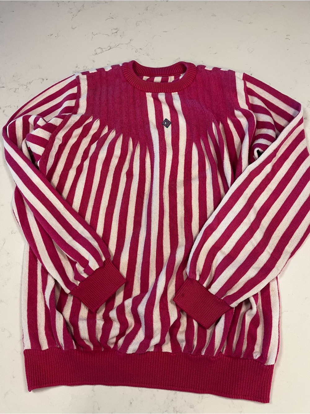Christian Dior ✨RARE ✨ Vintage Stripe Crewneck Sweatshirt - 90s Luxury Retro - Picture 4 of 12